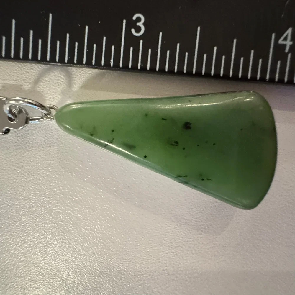 Green Stone Keychain, Polished‎ Green Rock Keyring, Bag Charm Accessories